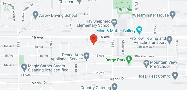 map of 13493 15A AVENUE
